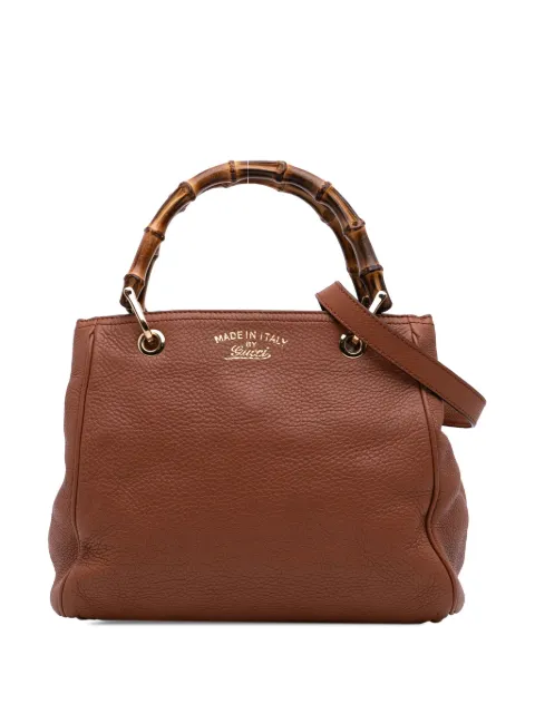 Gucci Pre-Owned 2016-2025 Small Calfskin Bamboo Shopper satchel