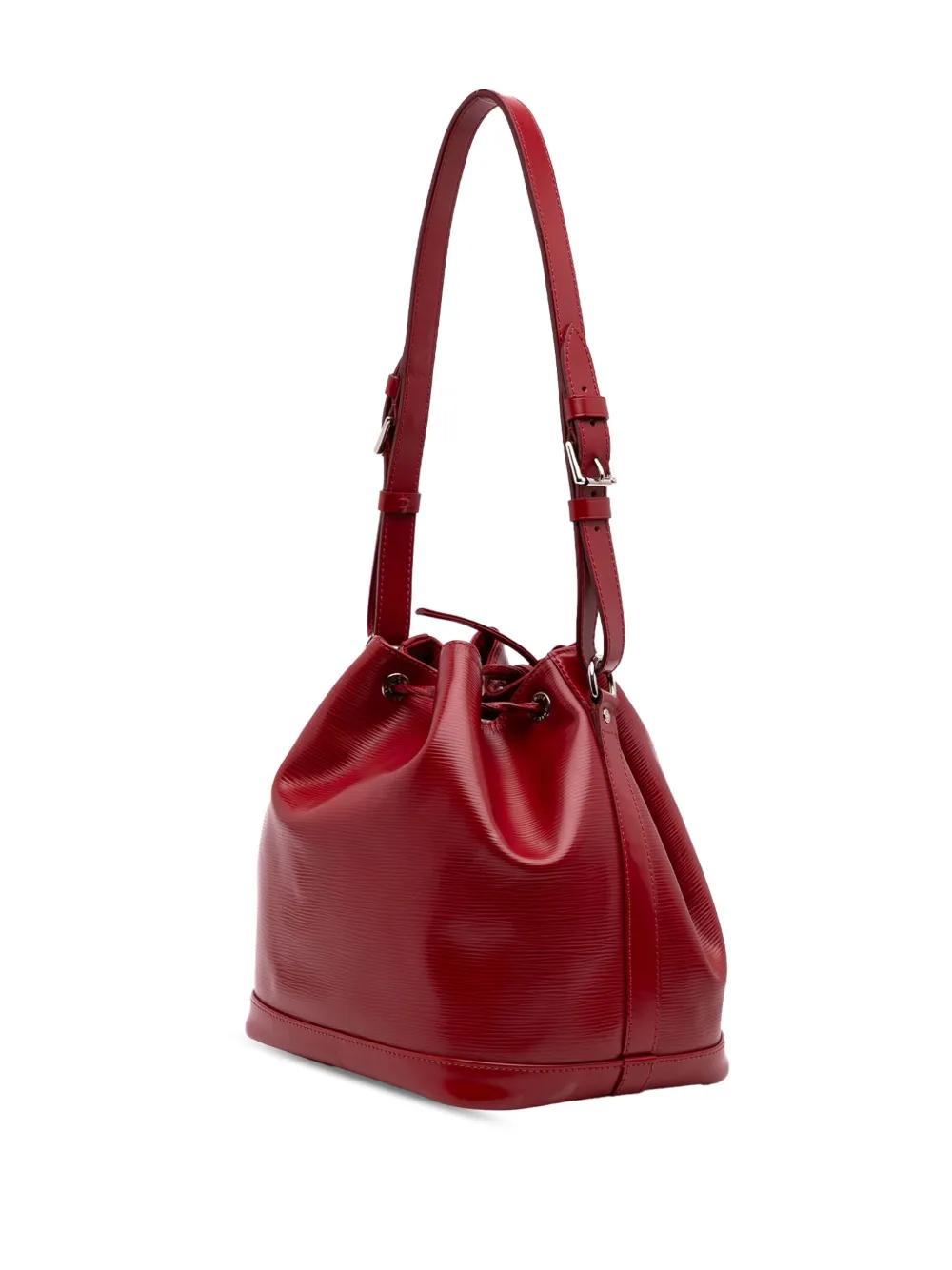 Pre-owned Louis Vuitton 2013 Epi Petit Noe Bucket Bag In Red