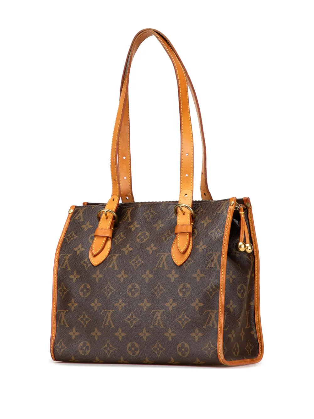 Pre-owned Louis Vuitton 2008 Monogram Popincourt Haut Shoulder Bag In Brown