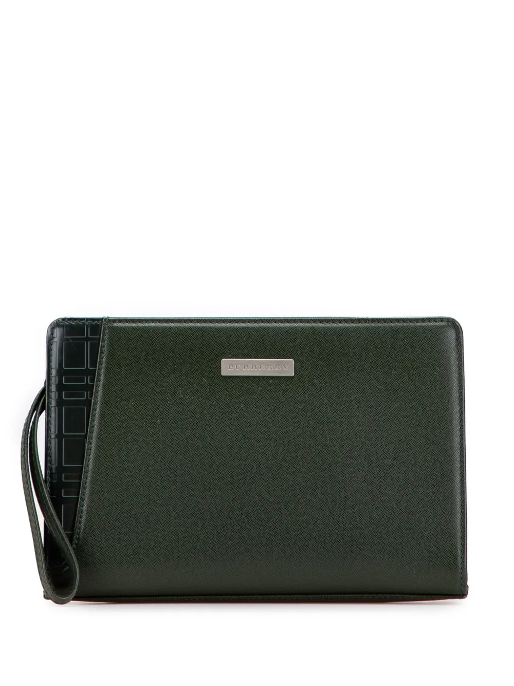 Burberry Pre-Owned 2000-2017 Leather clutch bag | Green | Image 1