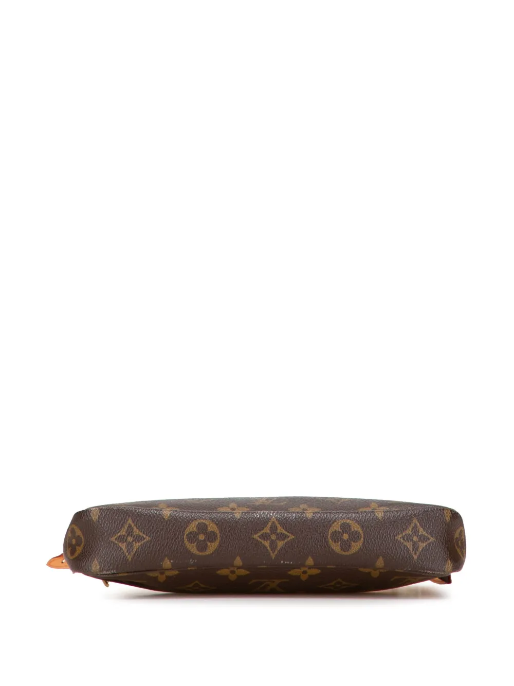 Pre-owned Louis Vuitton 2000 Monogram Pochette Accessoires Shoulder Bag In Brown
