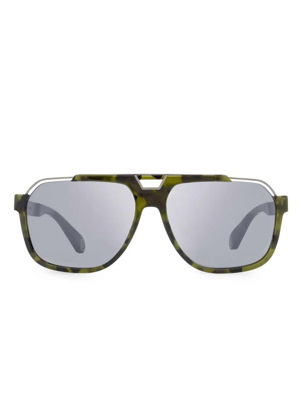 Philipp Plein lentes de sol con aberturas | verde | Image 1