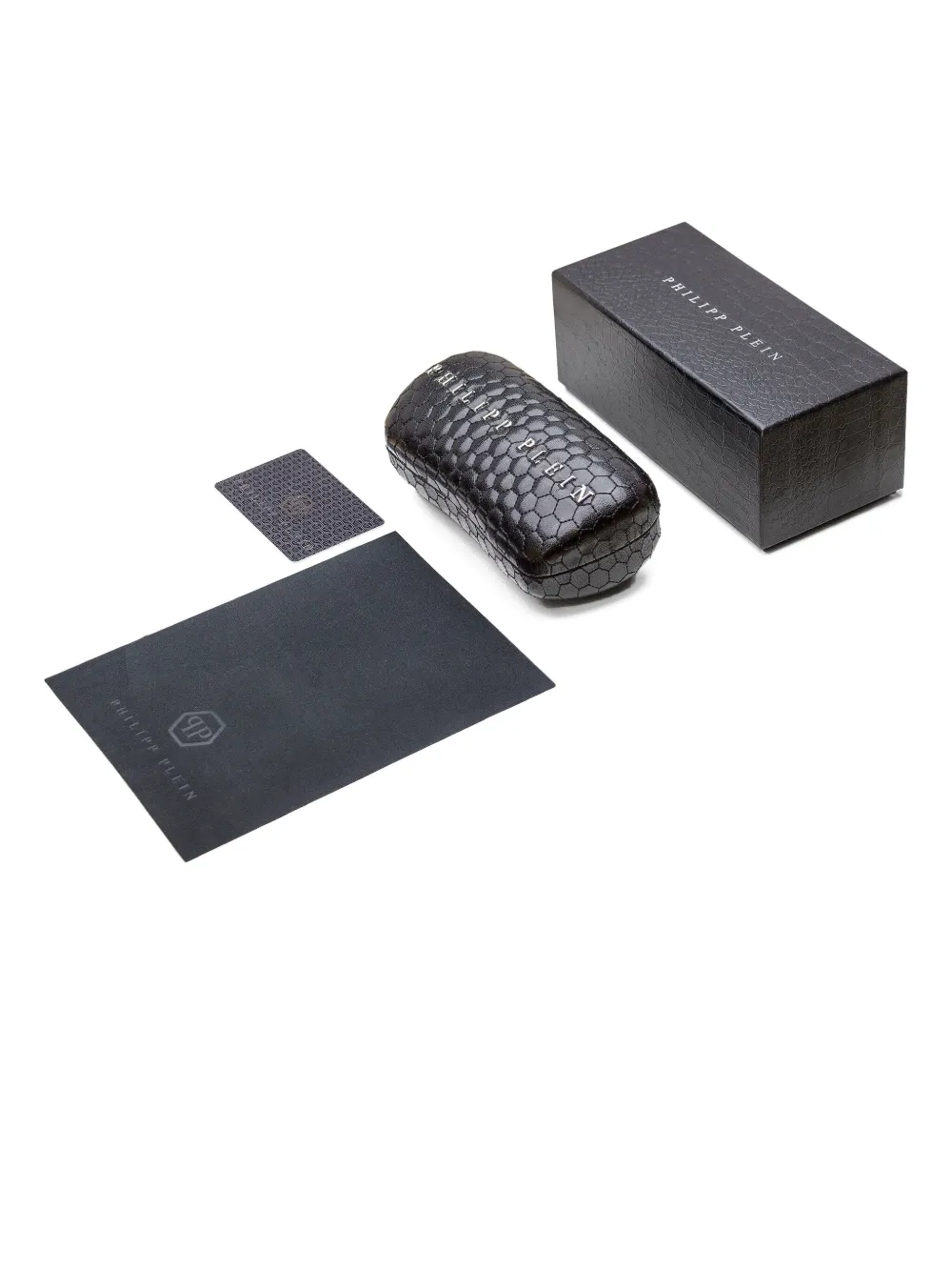 Philipp Plein Zonnebril met smalle neusbrug Goud