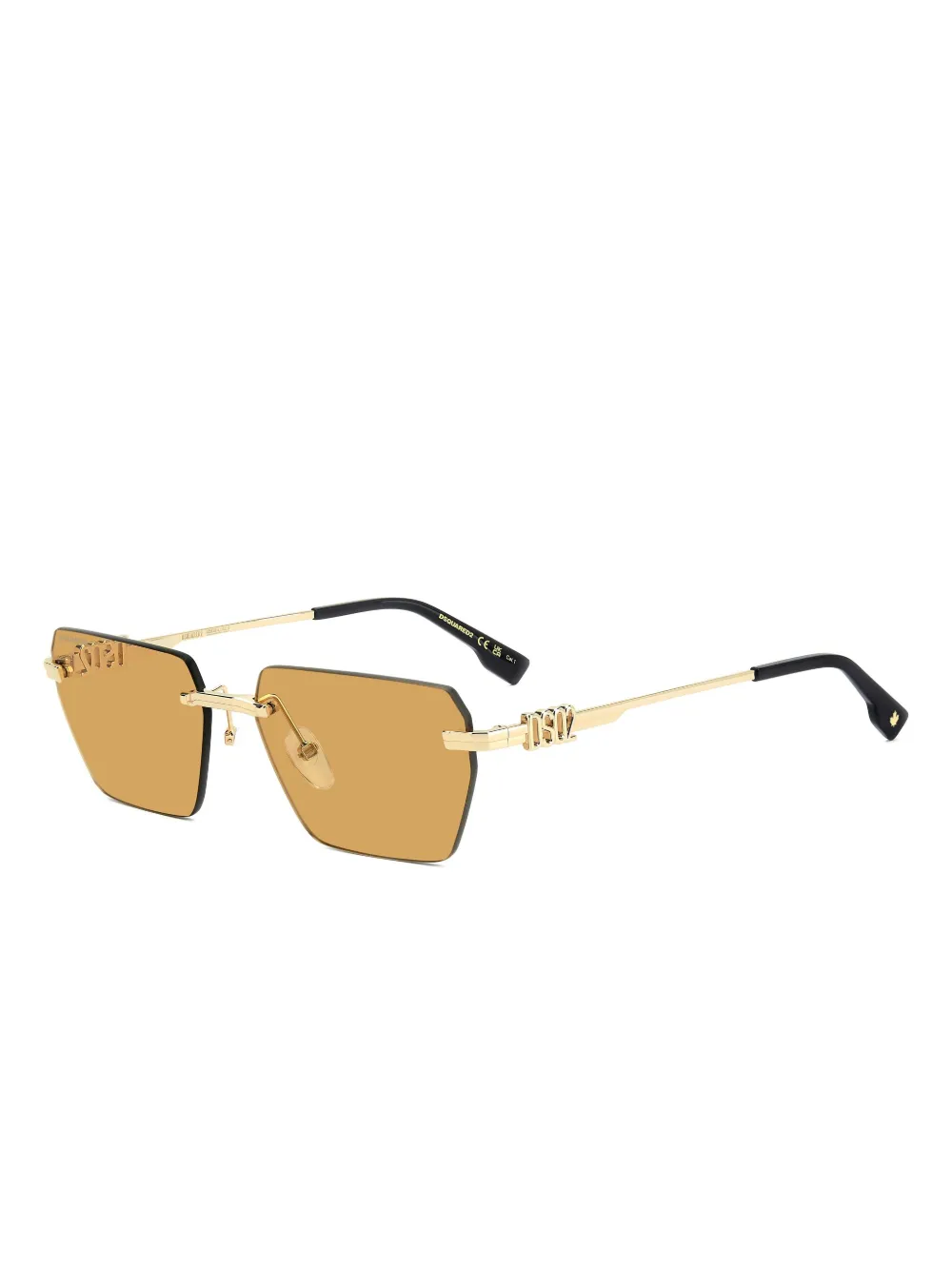 DSQUARED2 EYEWEAR logo-detail geometric sunglasses | Image 2