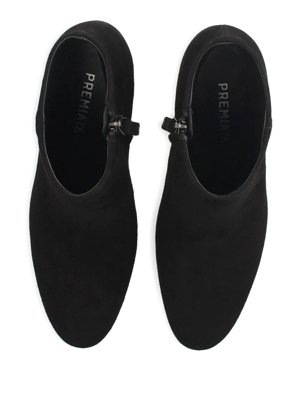 Premiata Zip-up Block-heel Boots In Black