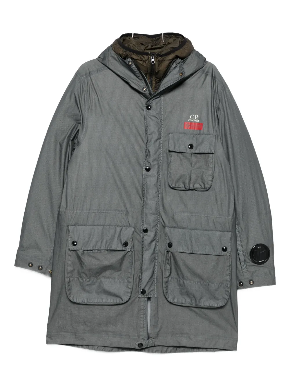 C.P. Company Mille hooded coat - Grigio