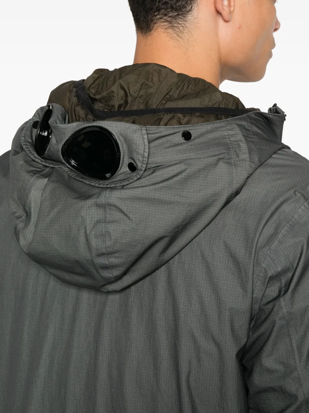 C.P. Company Mille jas met capuchon Grijs