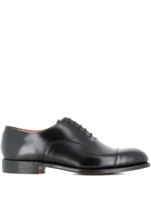 Neil Barrett Polished Flat Oxford Shoes | Black | FARFETCH CA
