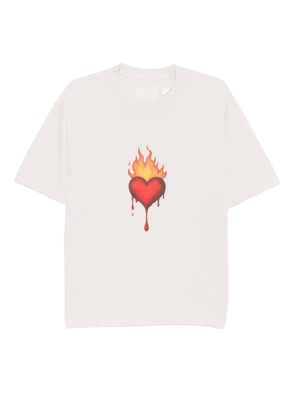 Melt graphic-printed T-shirt | Neutrals | Image 1
