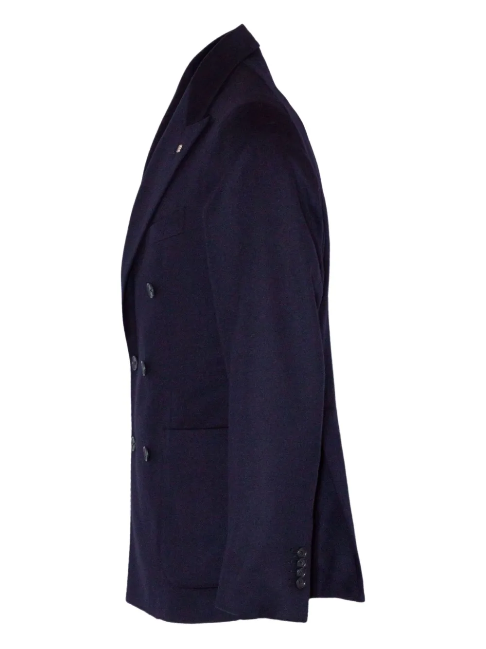 Tagliatore Navy Blue Double-breasted Blazer In Blue