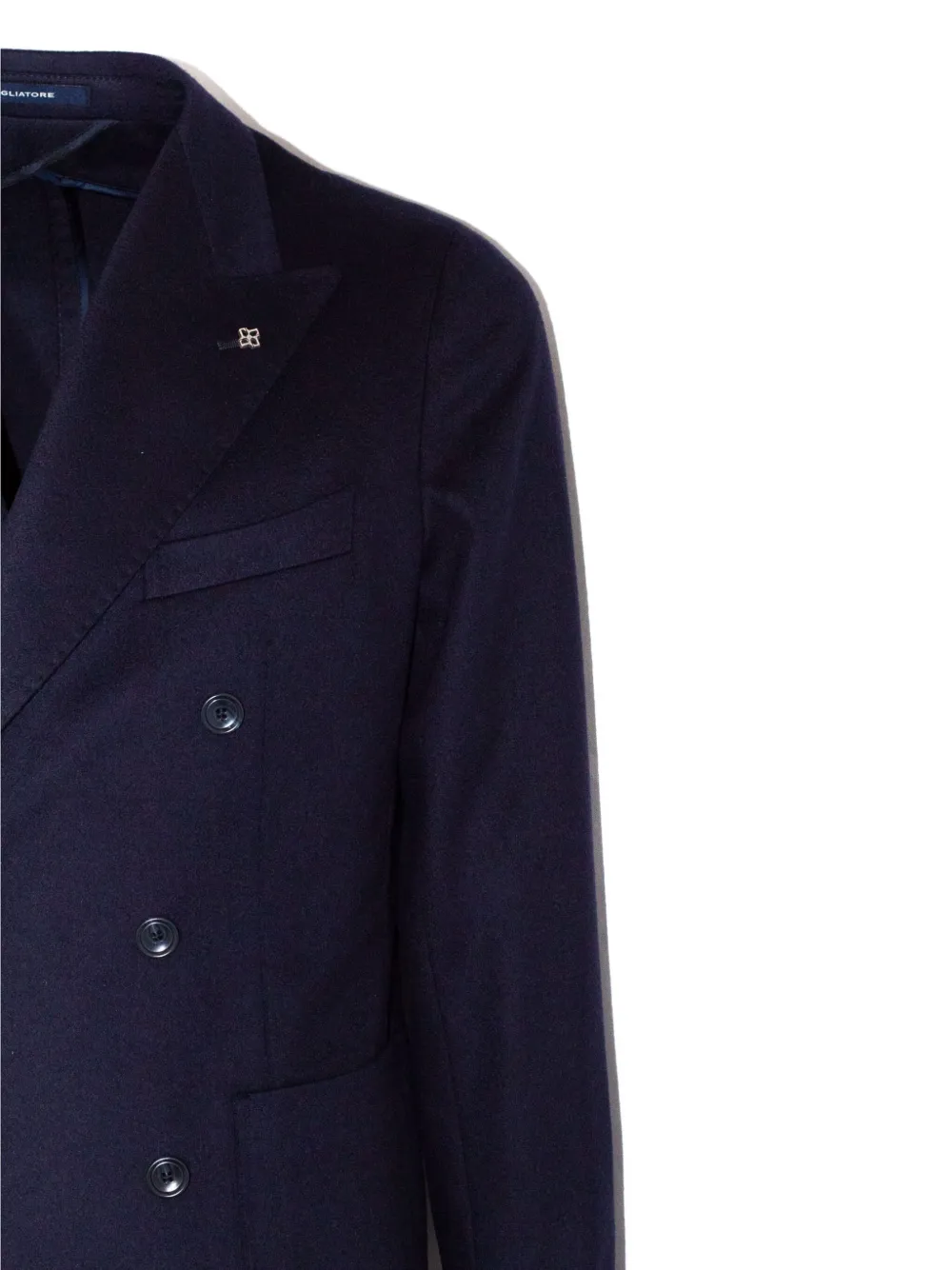Tagliatore Navy Blue Double-breasted Blazer In Blue