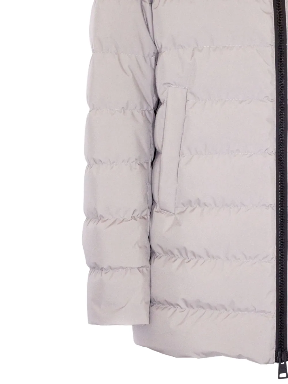 Herno Gevoerd jack met capuchon Grijs