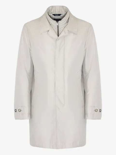 Fay buttoned collar coat