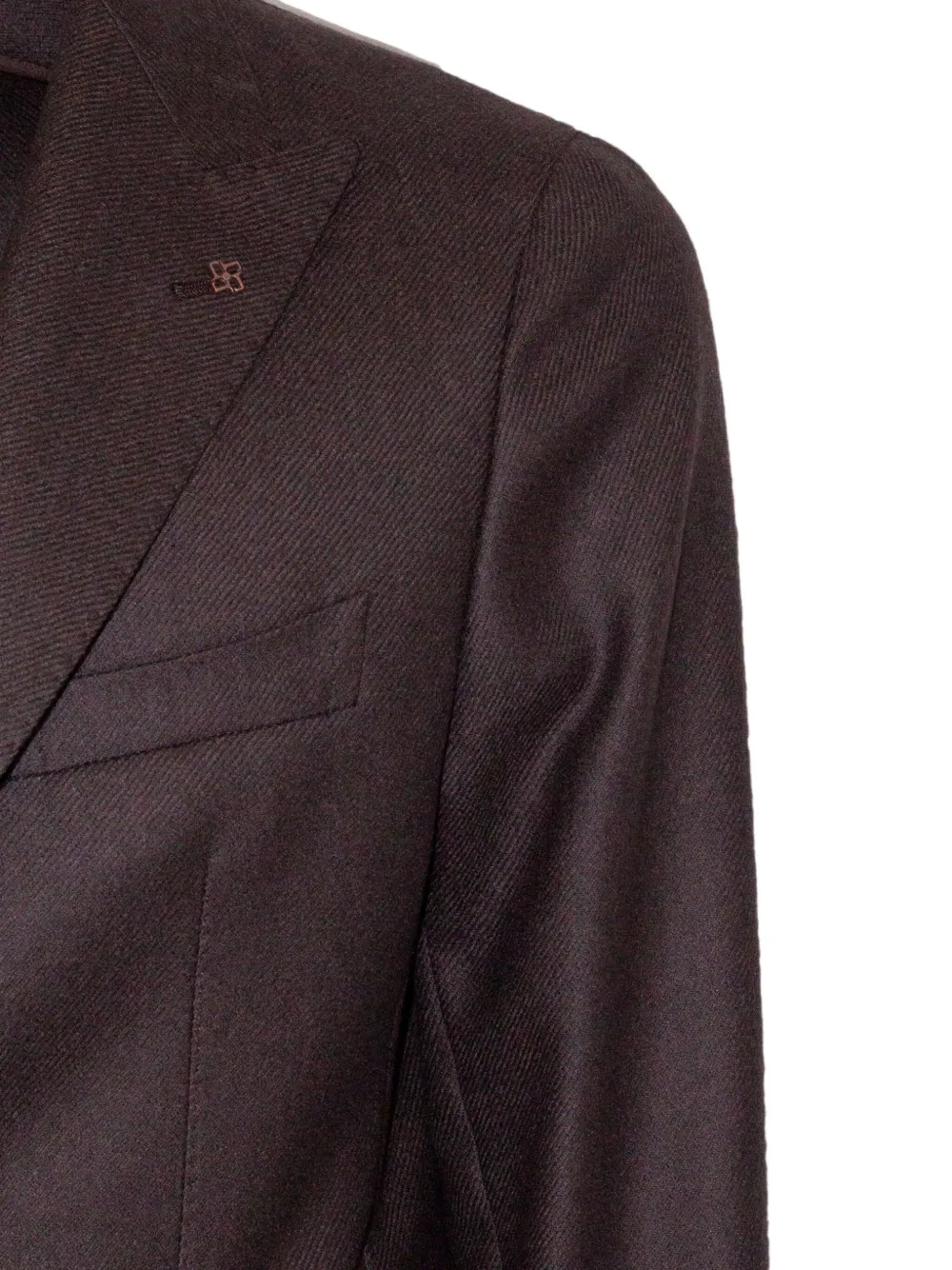 Tagliatore Button Pin Blazer In Brown