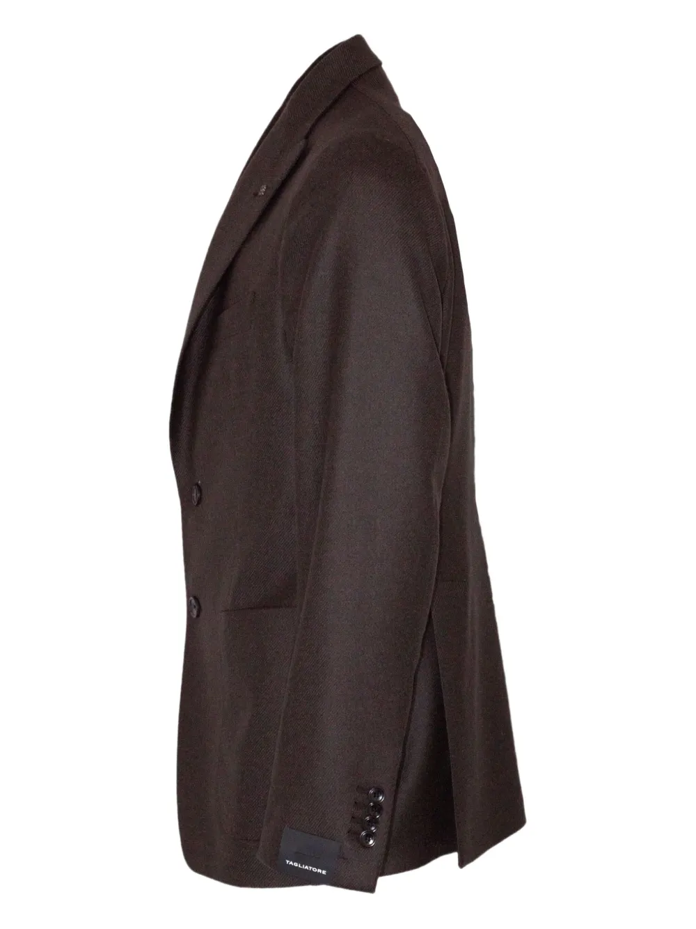 Tagliatore Button Pin Blazer In Brown