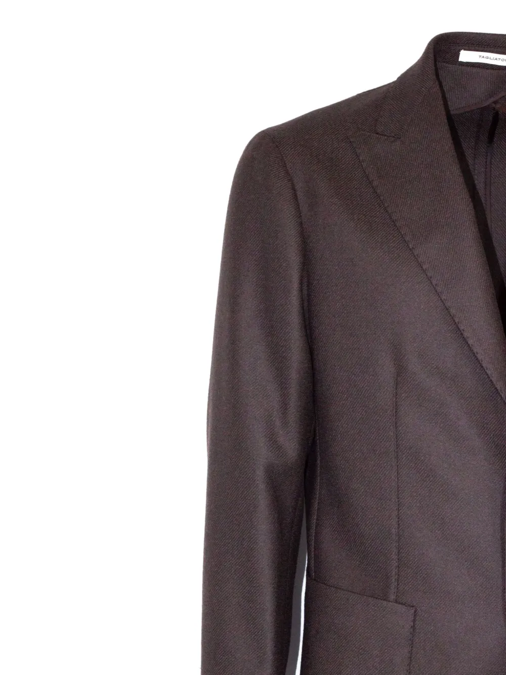 Tagliatore Button Pin Blazer In Brown