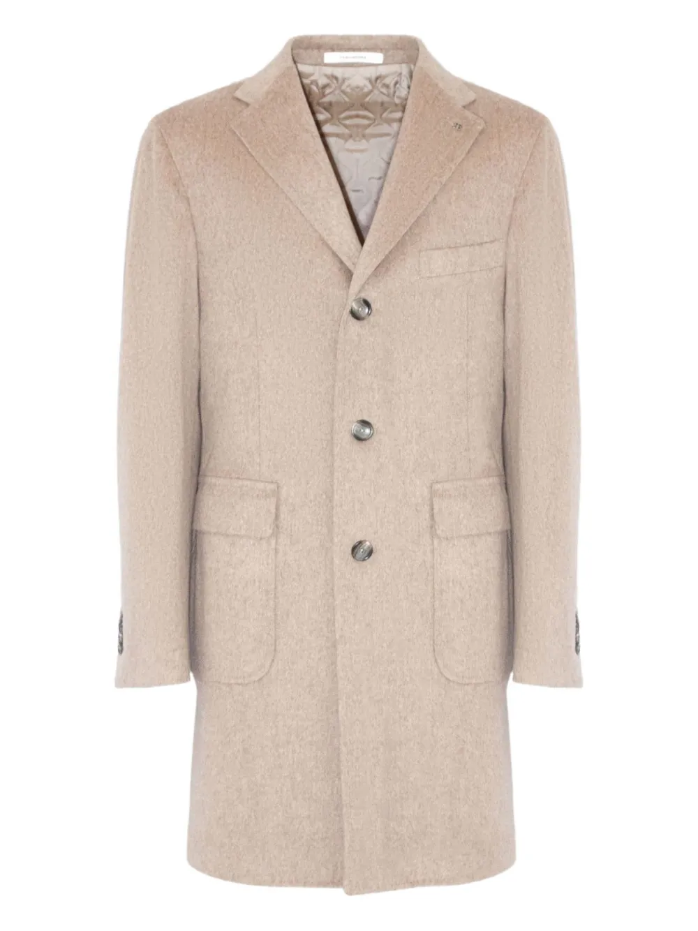Tagliatore button single-breasted coat | Neutrals | Image 1