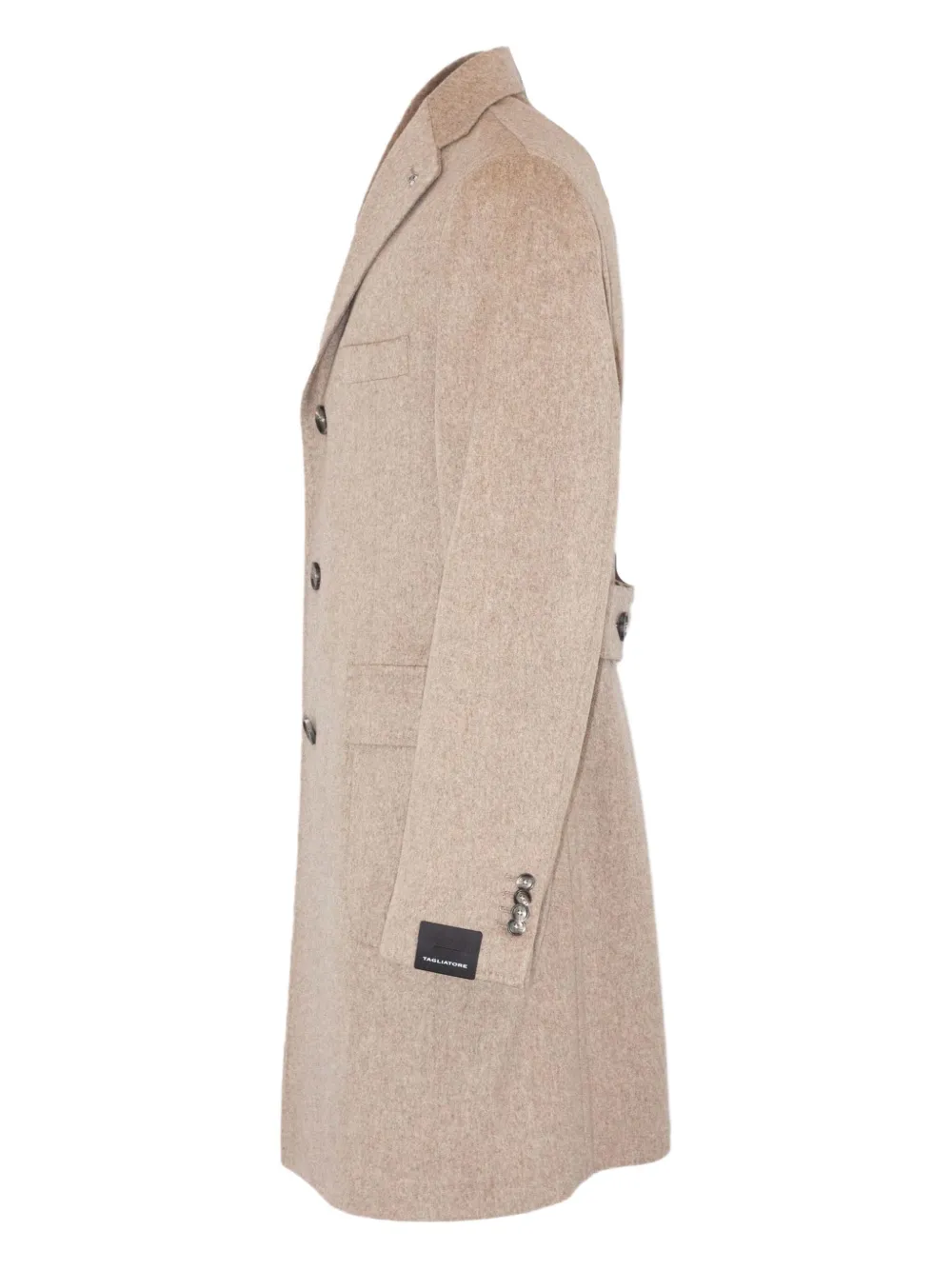 Tagliatore Button Single-breasted Coat In Neutral