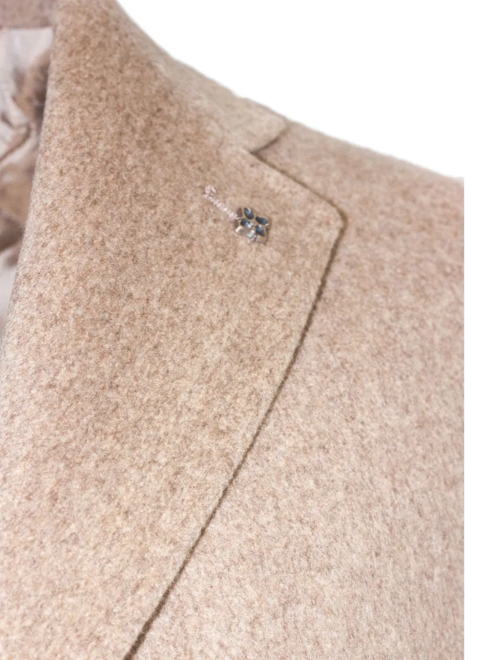Tagliatore Button Single-breasted Coat In Neutral