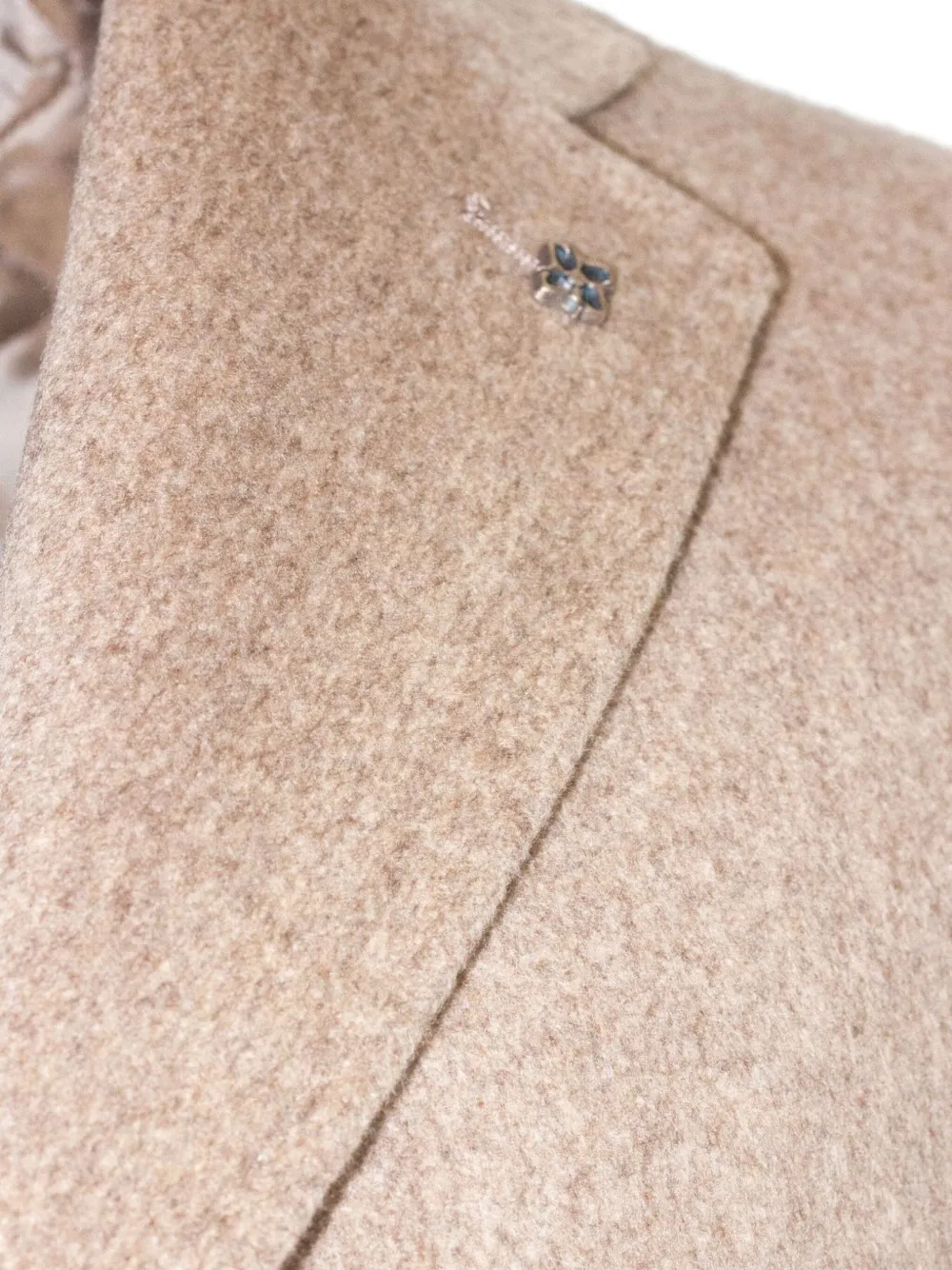 Tagliatore Jas met enkele rij knopen Beige