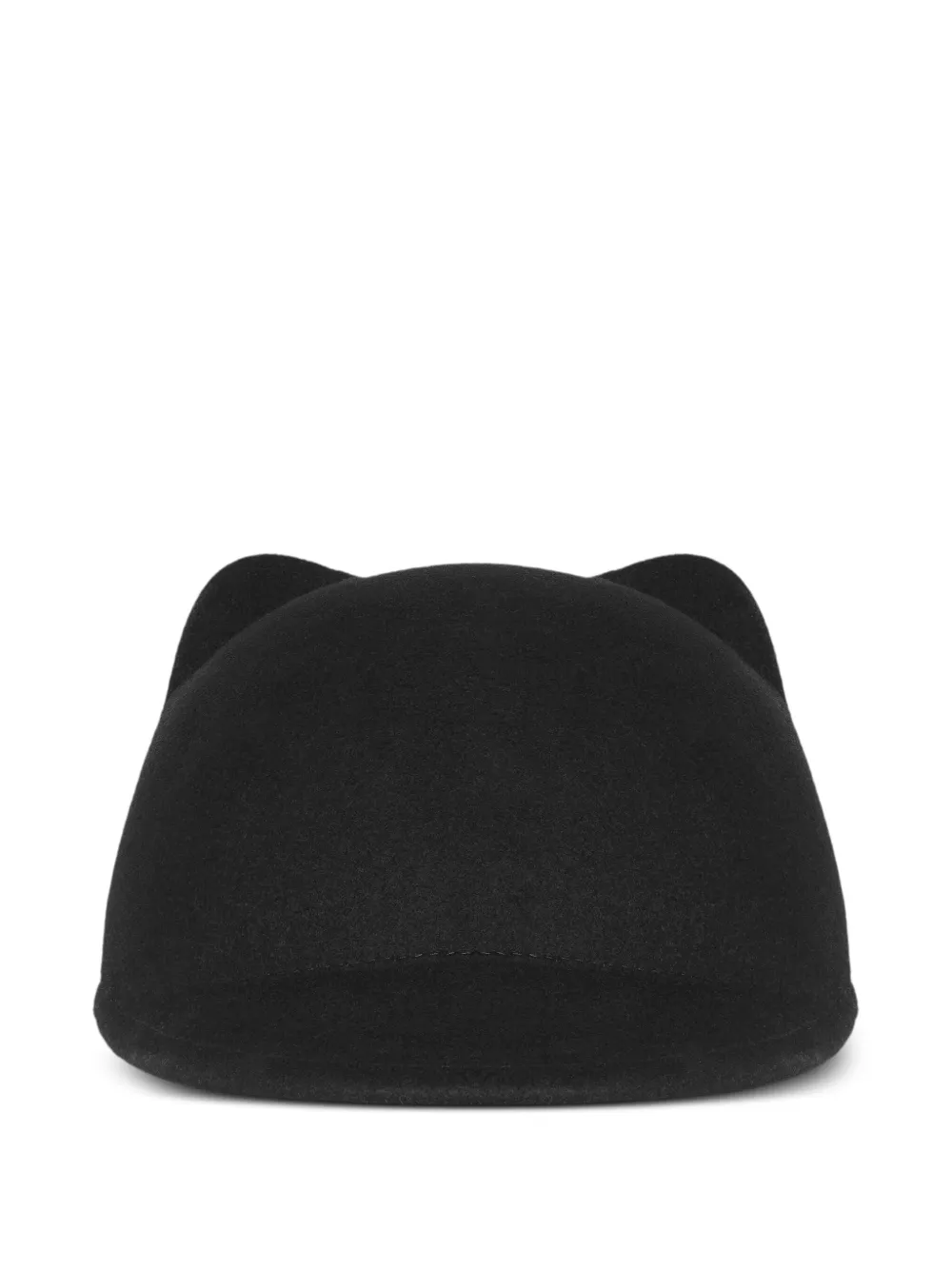 Maison Close Cat felted cap | Black | Image 1