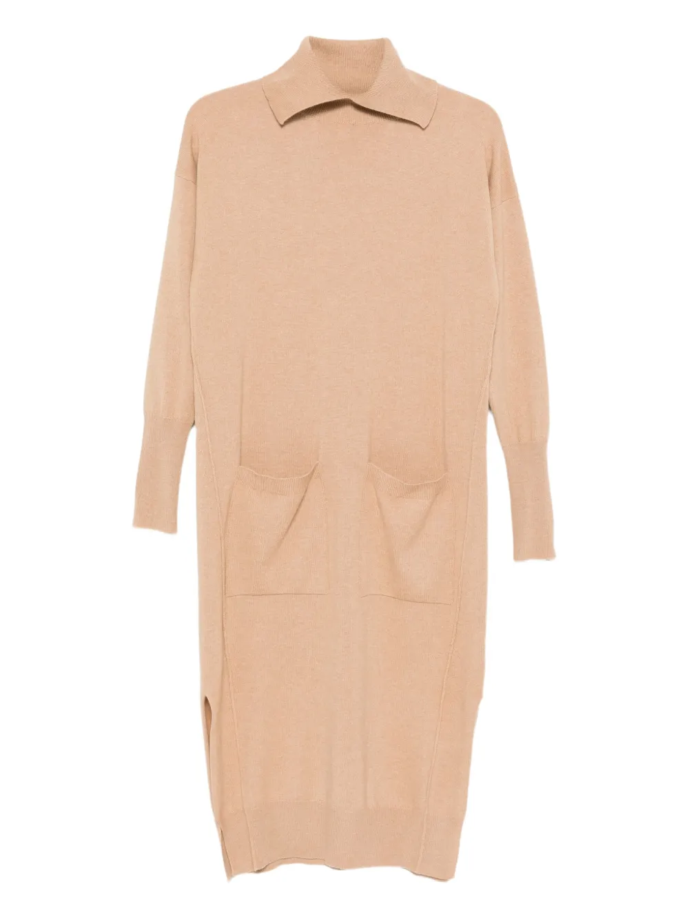 Lorena Antoniazzi robe en maille fine | tons neutres | Image 1