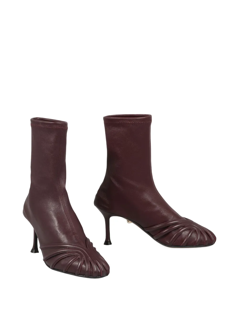 Alevì 95mm Iman leather-cage ankle boots Rood