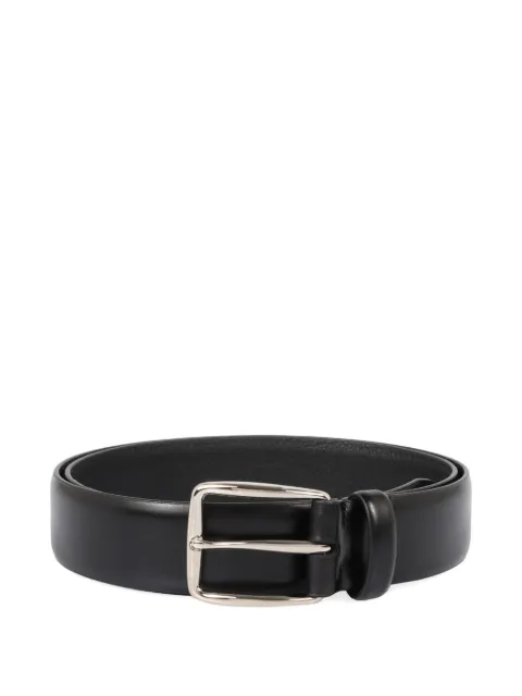 slowear leather-buckle belt