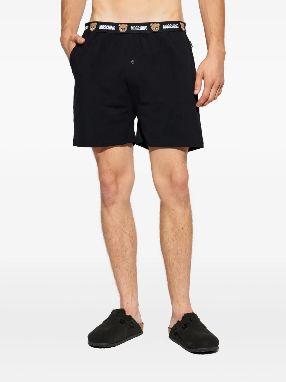 Moschino Logo-waistband Boxers In Multi