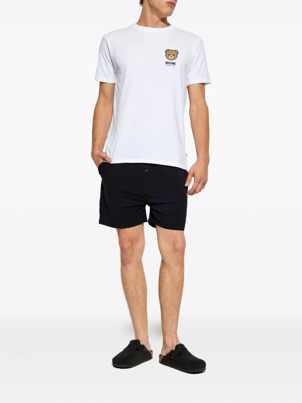 Moschino Logo-waistband Boxers In Multi