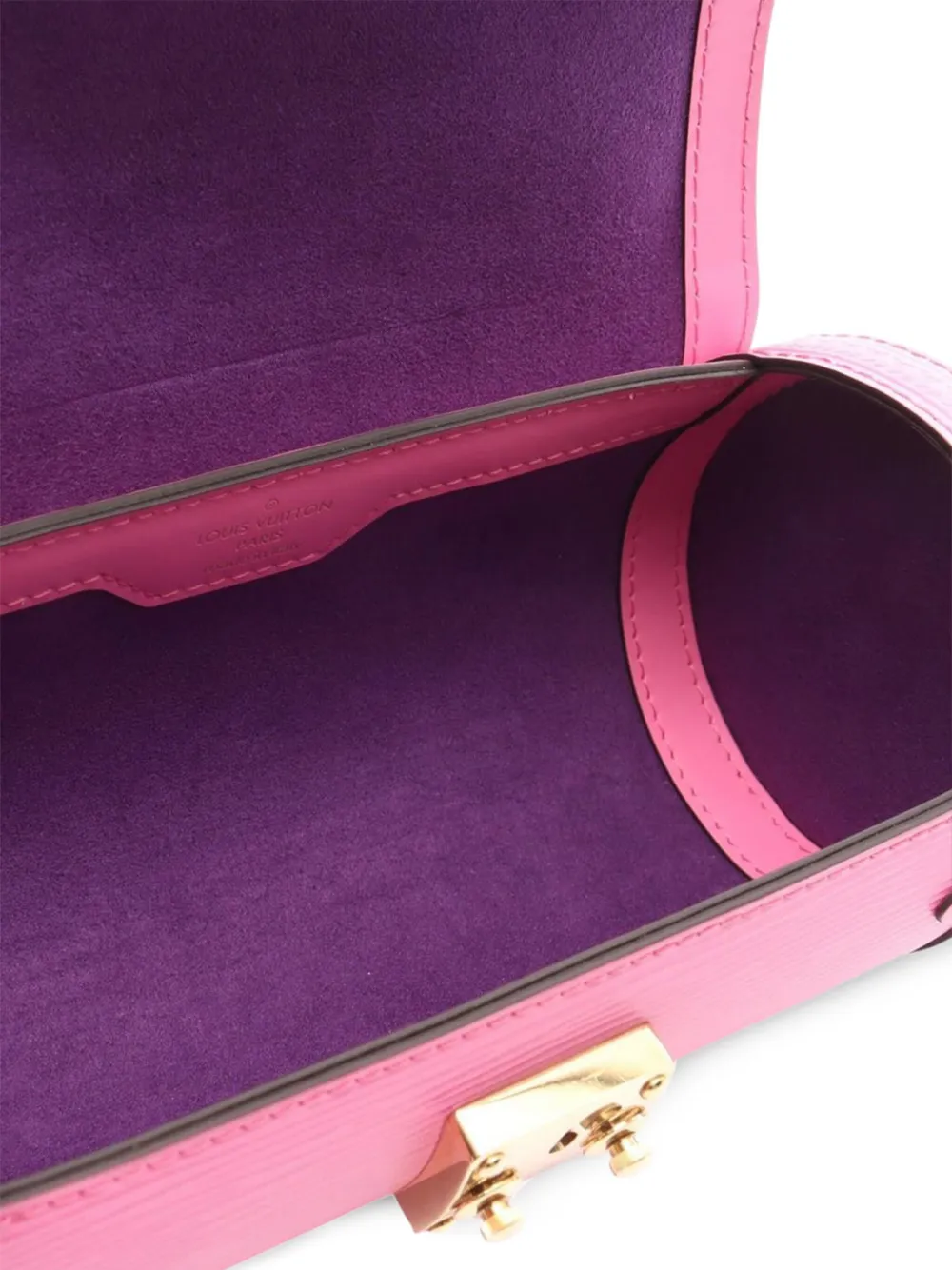 Pre-owned Louis Vuitton 2021-2025 Epi Papillon Trunk Satchel In Pink