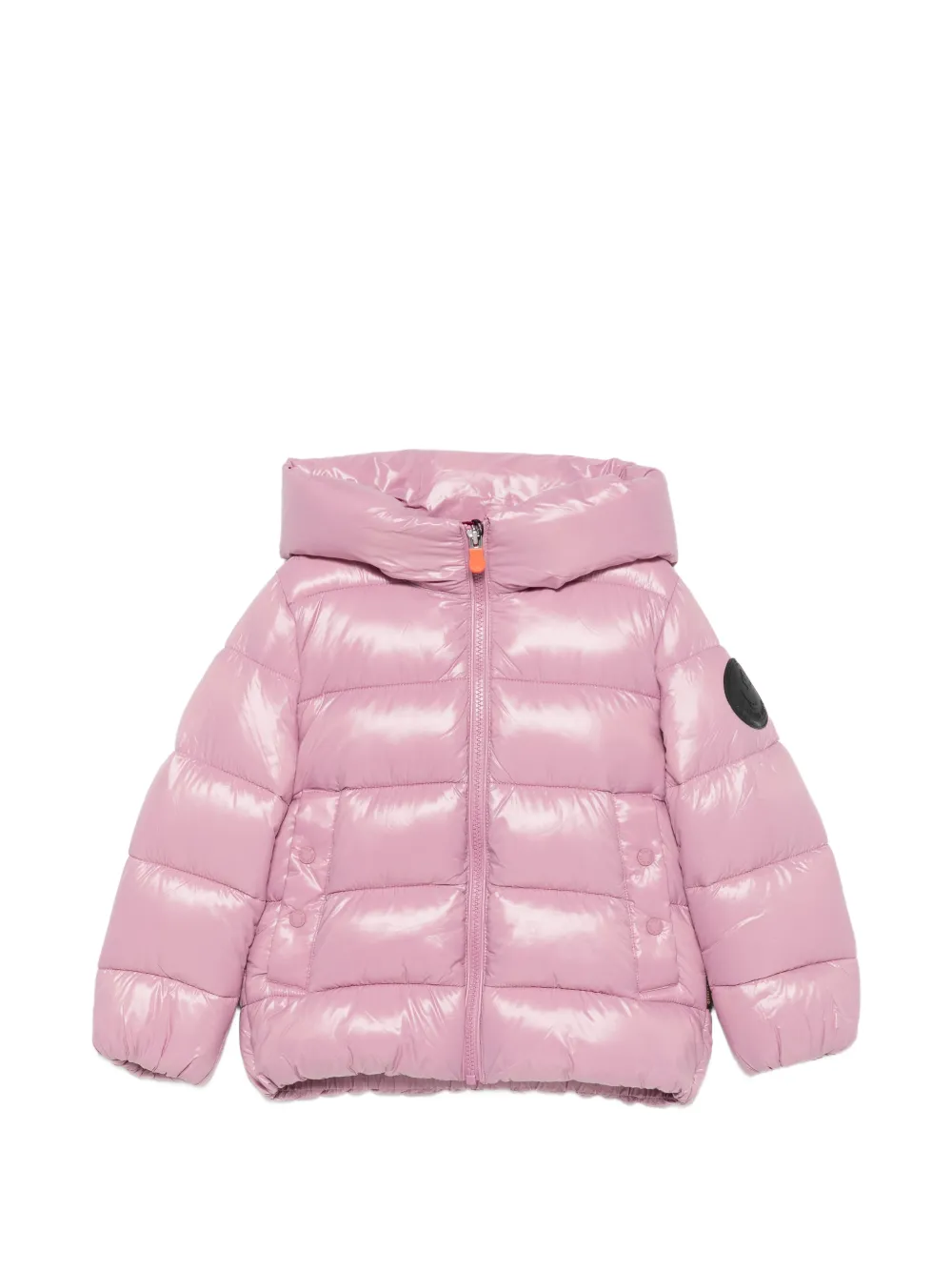 Save The Duck Kids quilted hooded jacket - Rosa