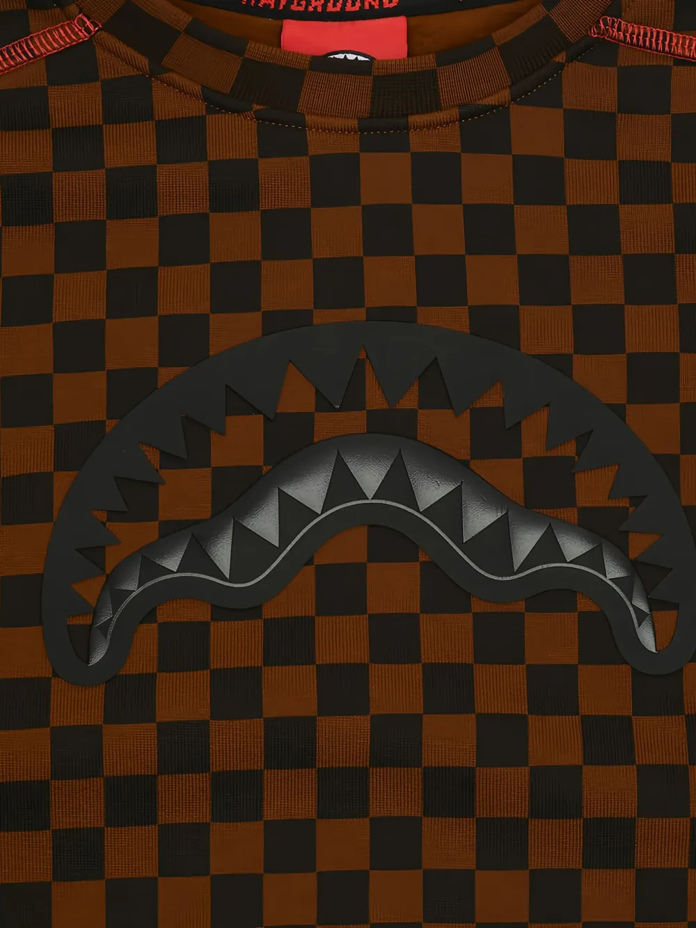 Sprayground Takeover The Throne geruite sweater Bruin