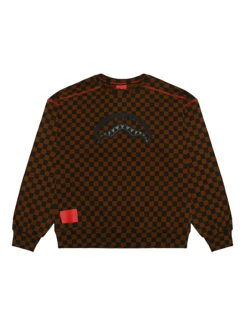 Sprayground Takeover The Throne checked sweatshirt