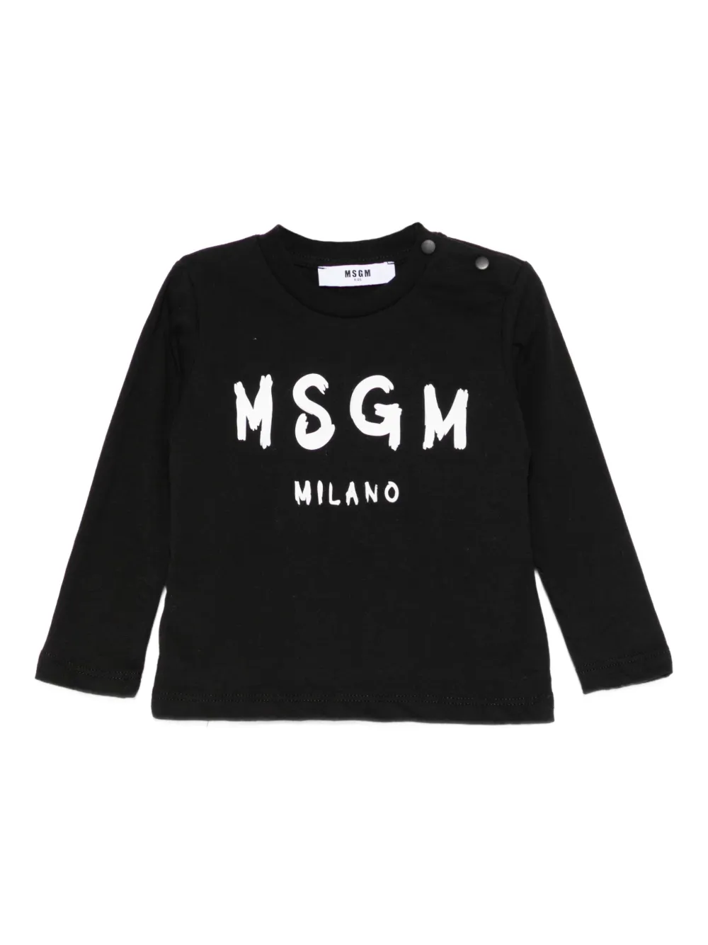 MSGM Kids ロングTシャツ | ブラック | Image 1