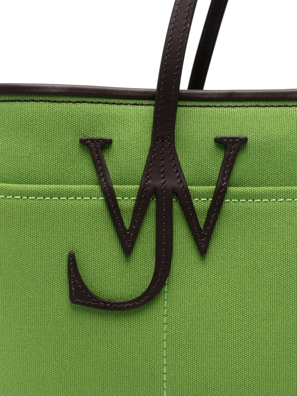 Jw Anderson Logo Tote Bag In Green