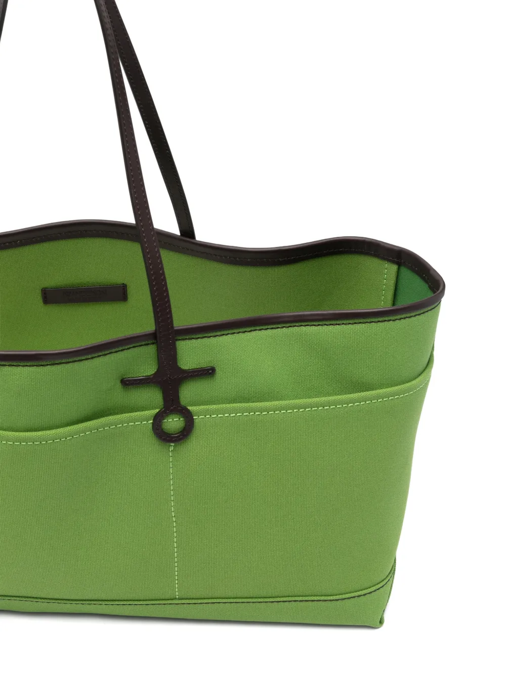 Jw Anderson Logo Tote Bag In Green