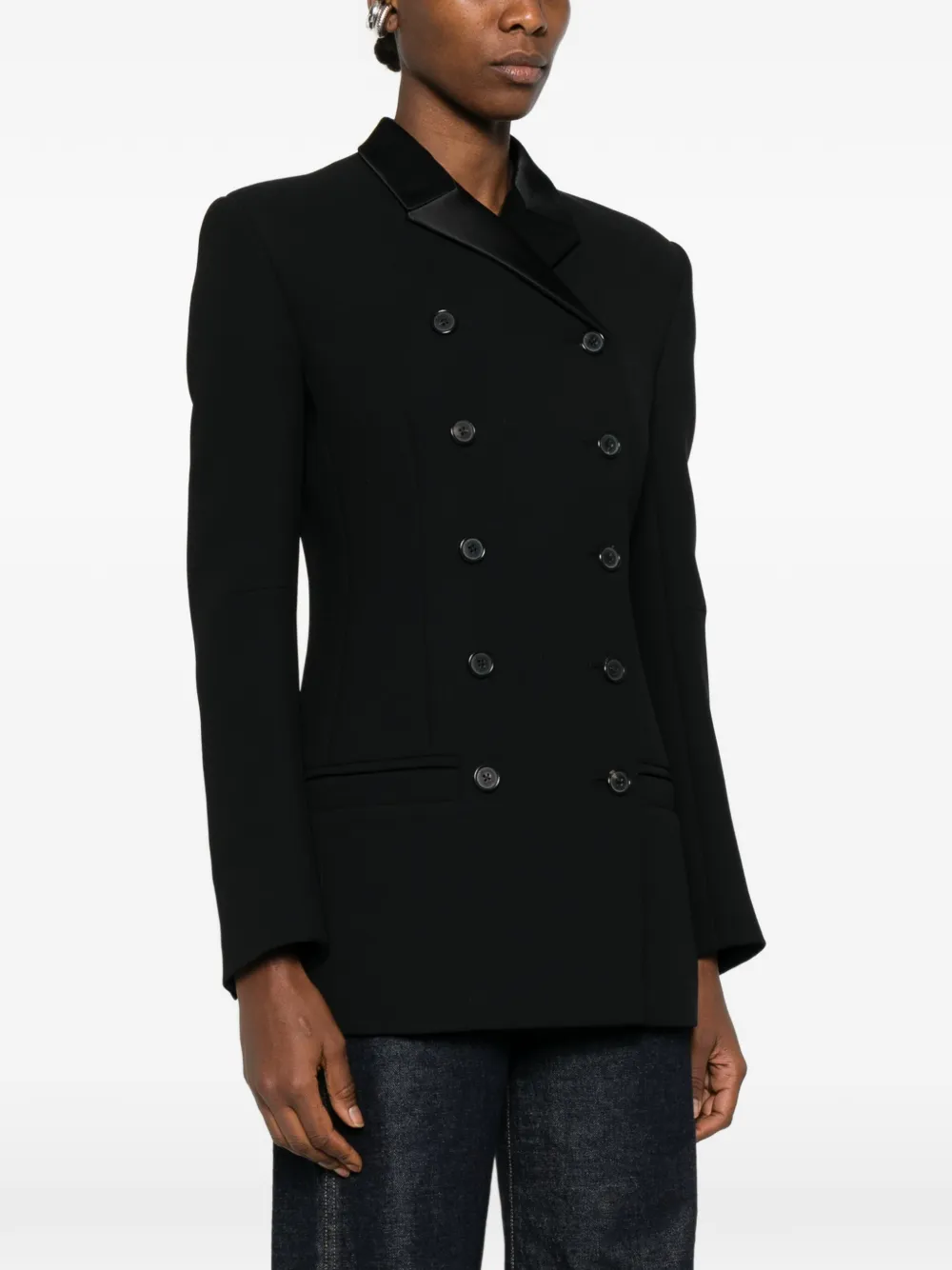  Khaite Sabel Double-breasted Jacket - Black 