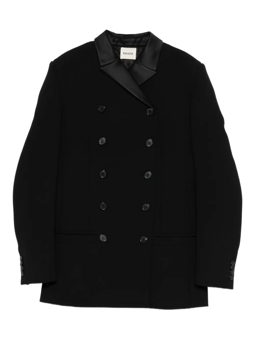 KHAITE Sabel double-breasted jacket | Black | Image 1