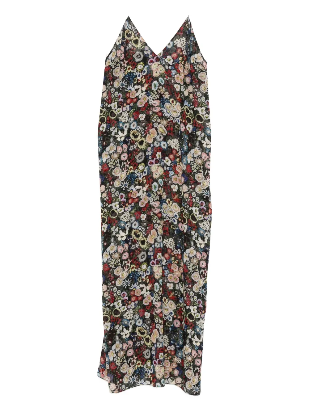 Khaite Taja Midi Dress In Multi