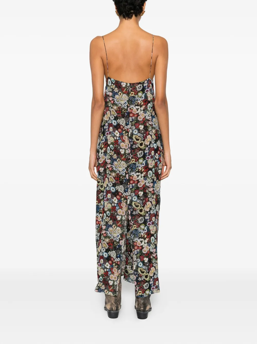 Khaite Taja Midi Dress In Multi