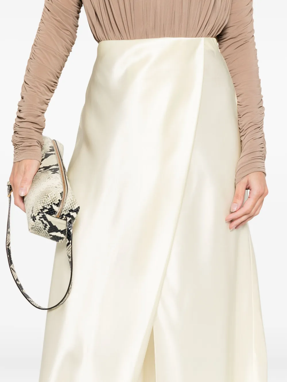 Khaite Demi Midi Skirt In Multi