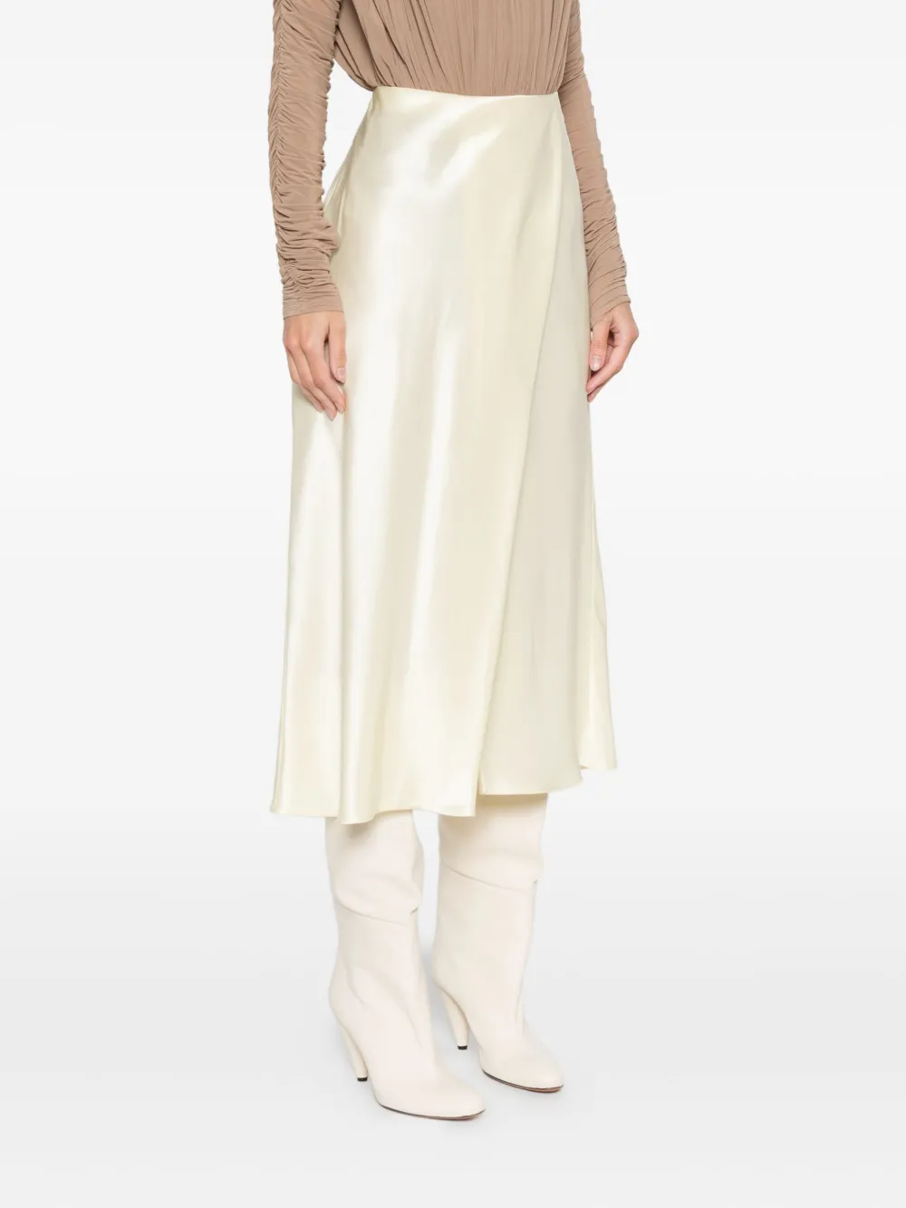 Khaite Demi Midi Skirt In Multi