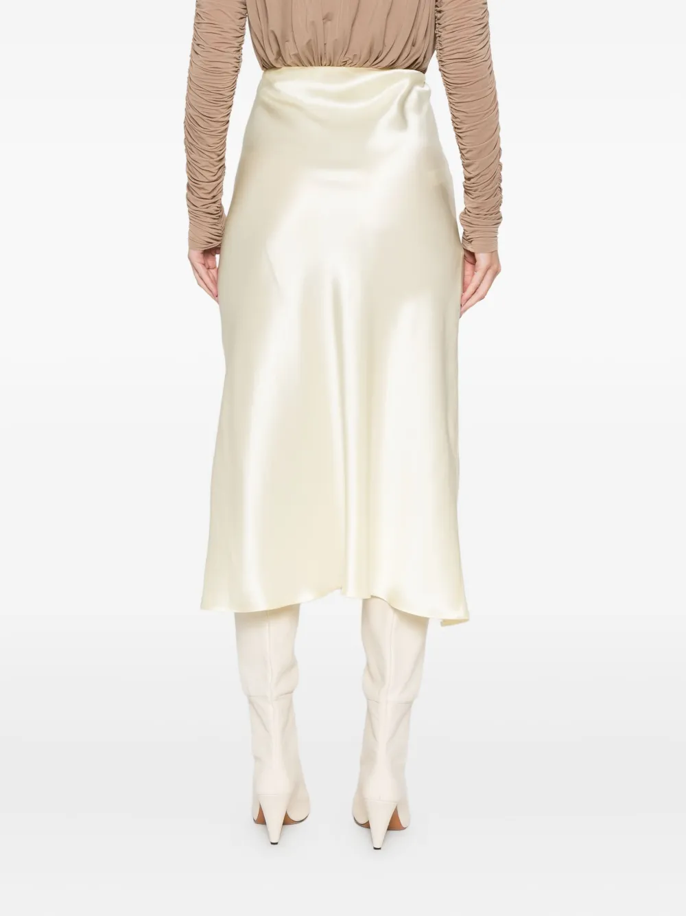 Khaite Demi Midi Skirt In Multi