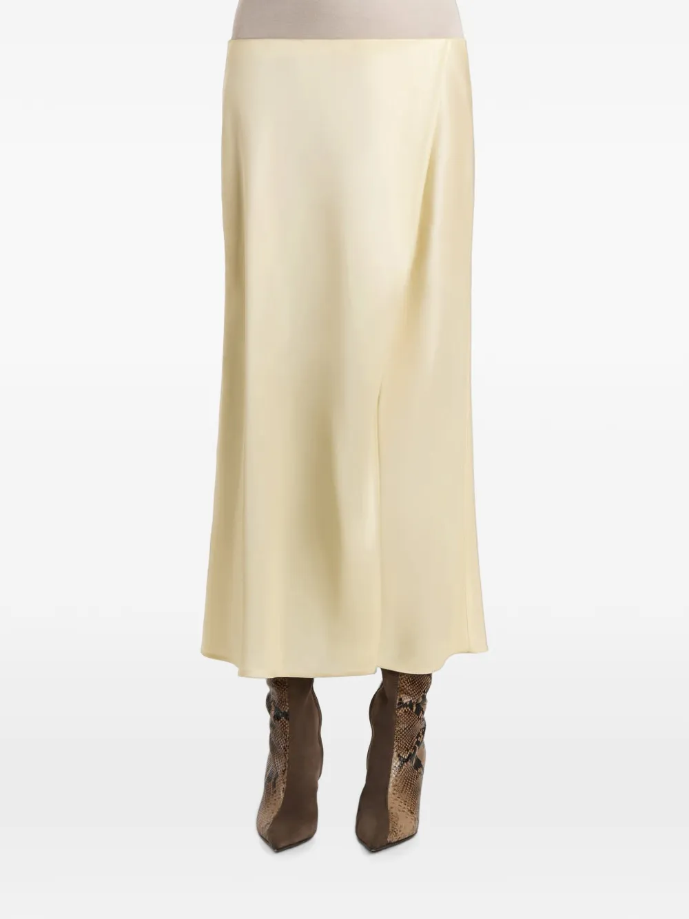  Khaite Falda Midi Demi - Amarillo 