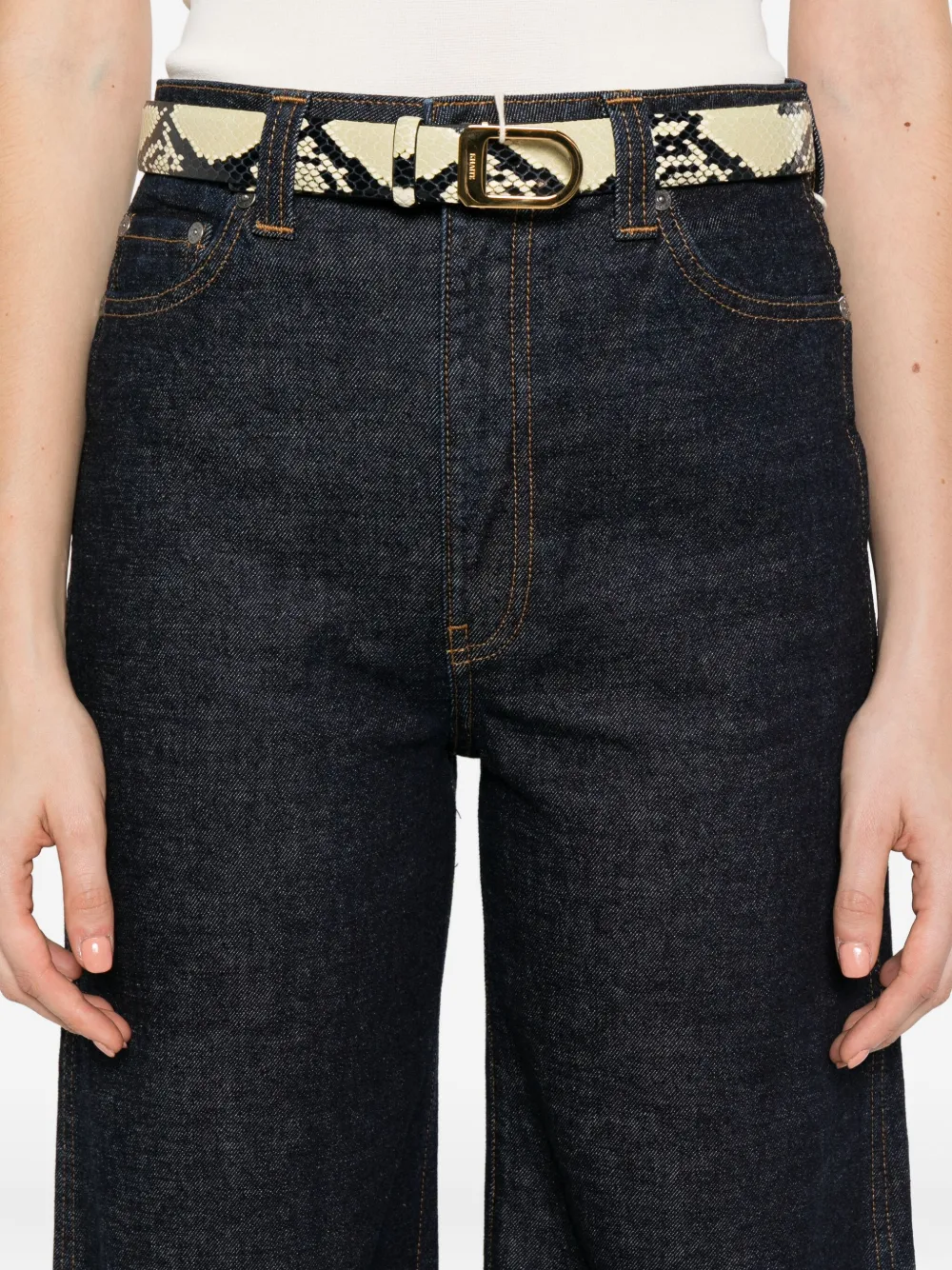 Khaite Wide-leg Dane Jeans In Blue