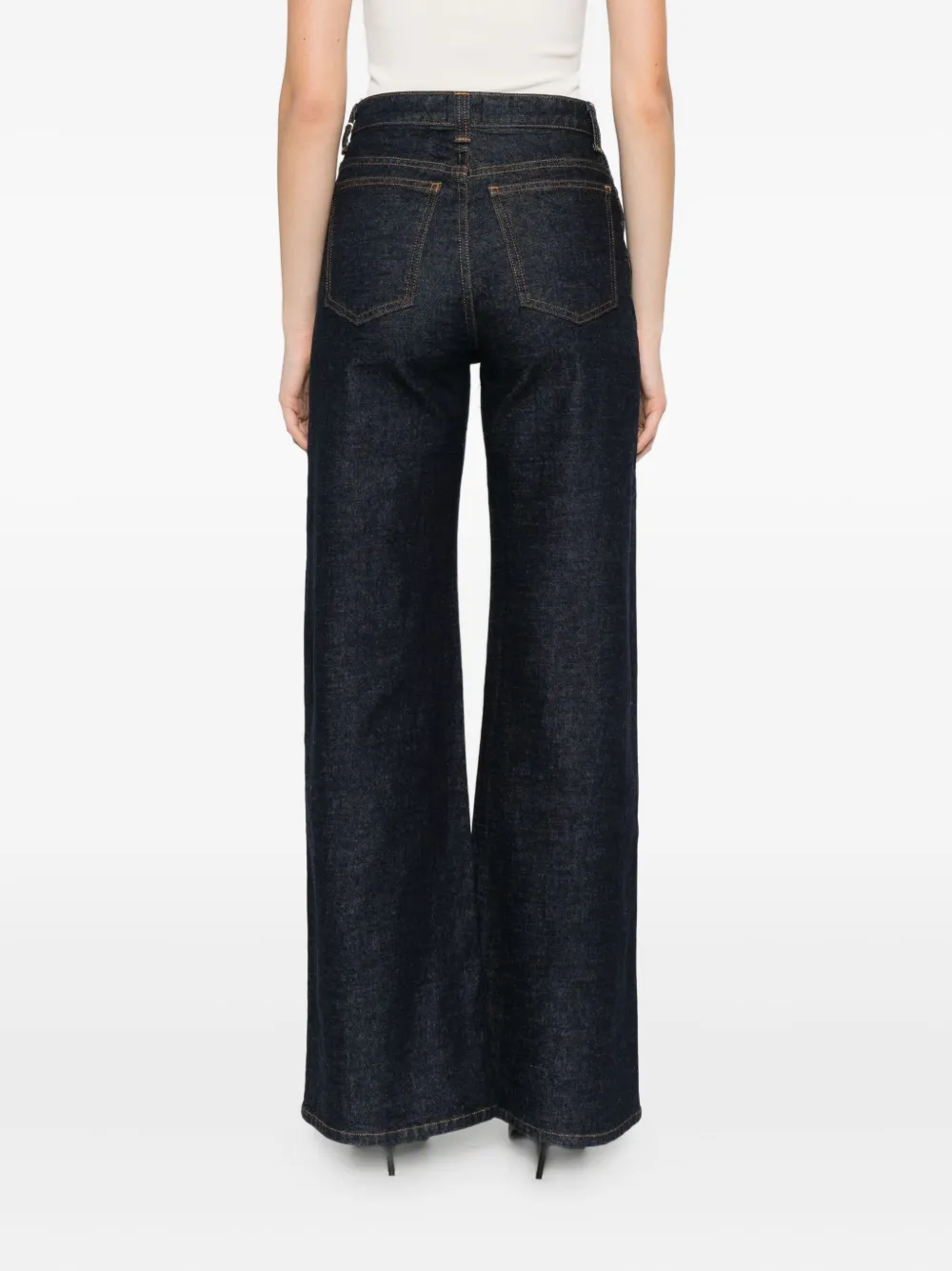 Khaite Wide-leg Dane Jeans In Blue