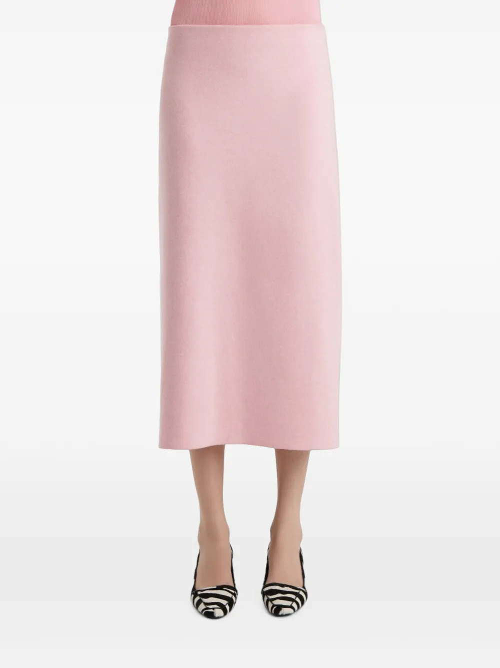 KHAITE Patri midi-rok Roze
