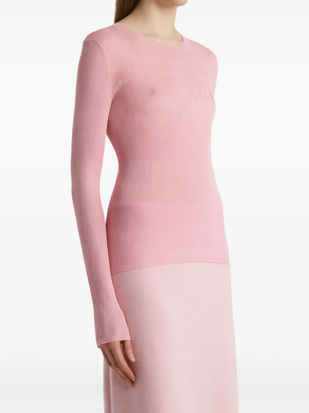 KHAITE Mosi Top in Pink, view 4