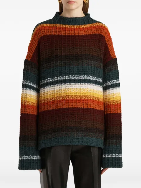 KHAITE — Yanis sweater in multicolor stripe